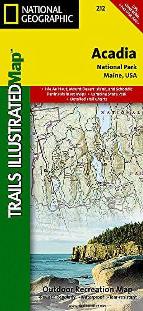 National Geographic Acadia National Park Map# 212 - Walmart.com