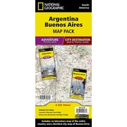 National Geographic Adventure Map Argentina, Buenos Aires [Map Pack Bundle], Paperback