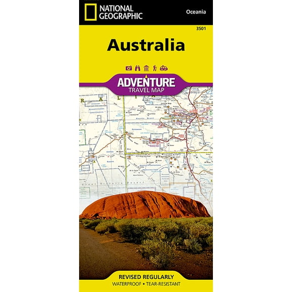 National Geographic Adventure Map Australia Map, Book 3501, (Paperback)