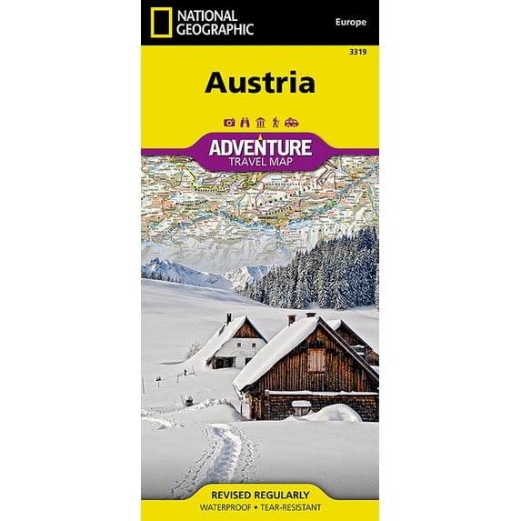 National Geographic Adventure Map Austria Map, Book 3319, (Paperback ...