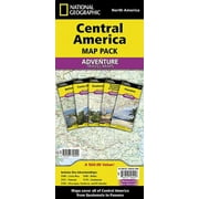 National Geographic Adventure Map Central America [Map Pack Bundle], Paperback