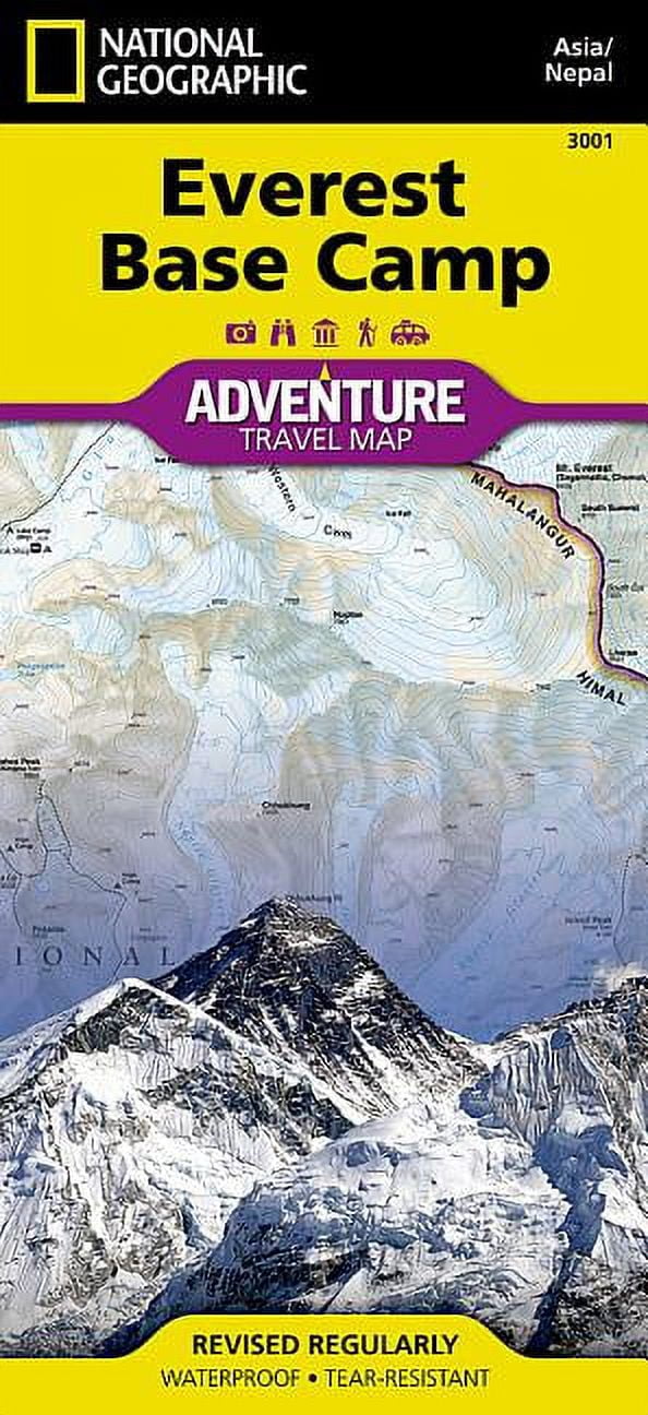 National Geographic Adventure Map: Everest Base Camp Map [Nepal] (Other ...