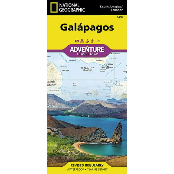 National Geographic Adventure Map Galapagos Map, Book 3408, (Paperback)