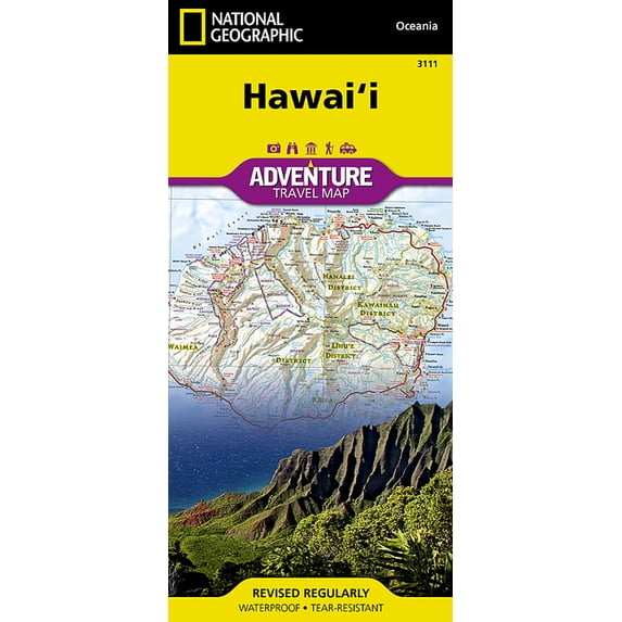 National Geographic Adventure Map Hawaii Map, Book 3111, (Paperback ...