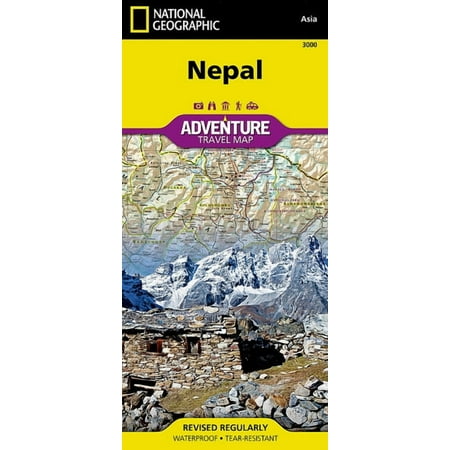 National Geographic Adventure Map Nepal Map, Book 3000, (Paperback)