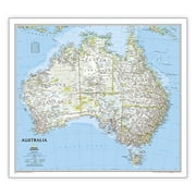 National Geographic Australia Classic Wall Map - Laminated 30.25 X 27 Inches Other