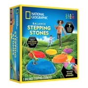 National Geographic Balance Stepping Stones for Kids - Durable Indoor & Outdoor Lawn Games