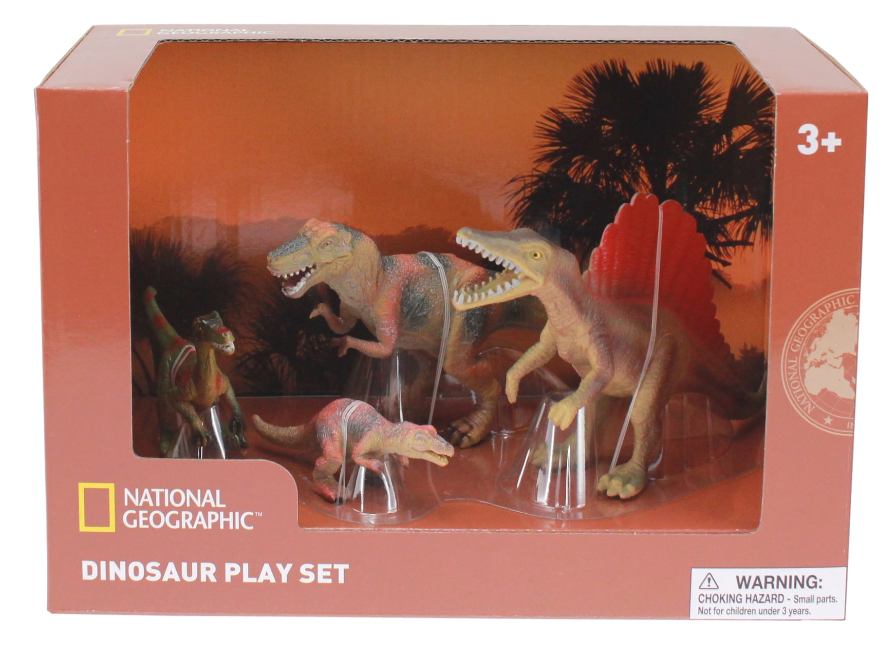 National Geographic Carnivore Dinosaur Figurines, 4 Pieces