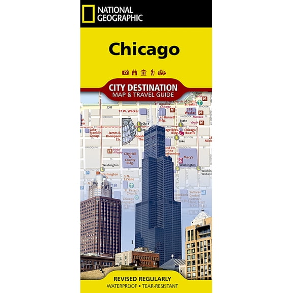 National Geographic Destination City Map: Chicago - Folded Map