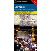 National Geographic Destination City Map Las Vegas Map, Paperback