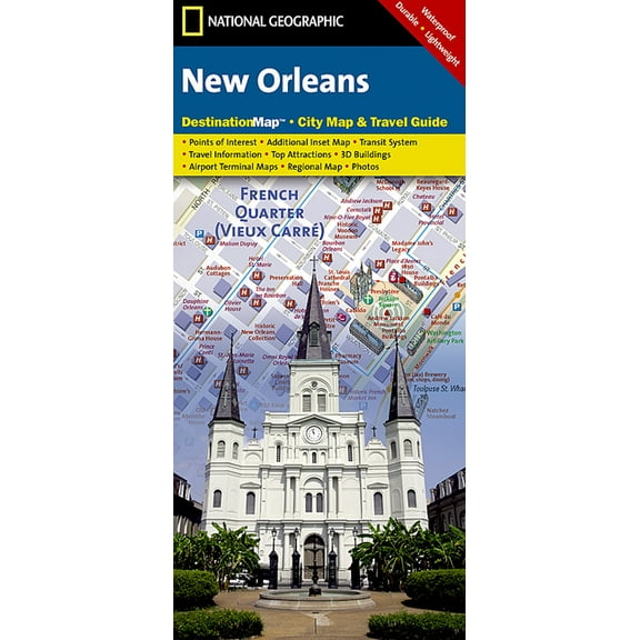 National Geographic Destination City Map New Orleans Map, (Paperback)
