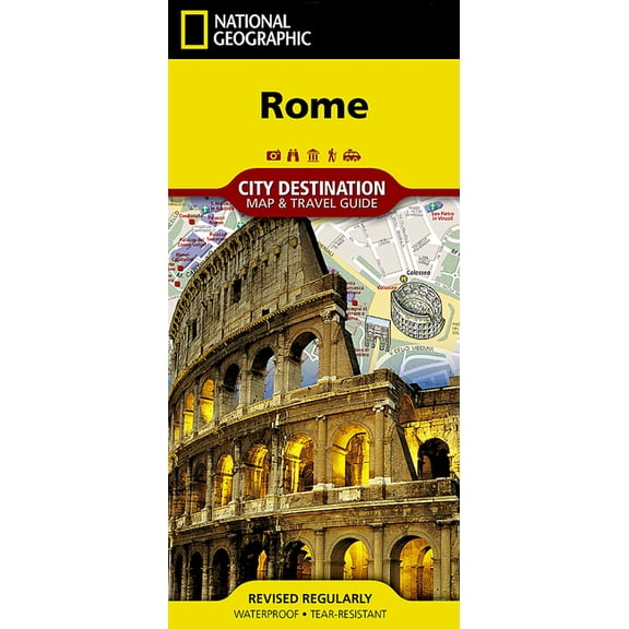 National Geographic Destination City Map: Rome - Folded Map
