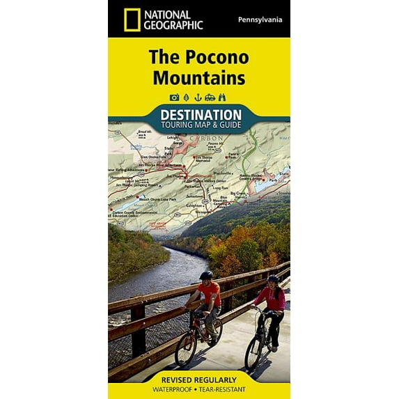 National Geographic Destination Map Pocono Mountains Map, (Paperback)