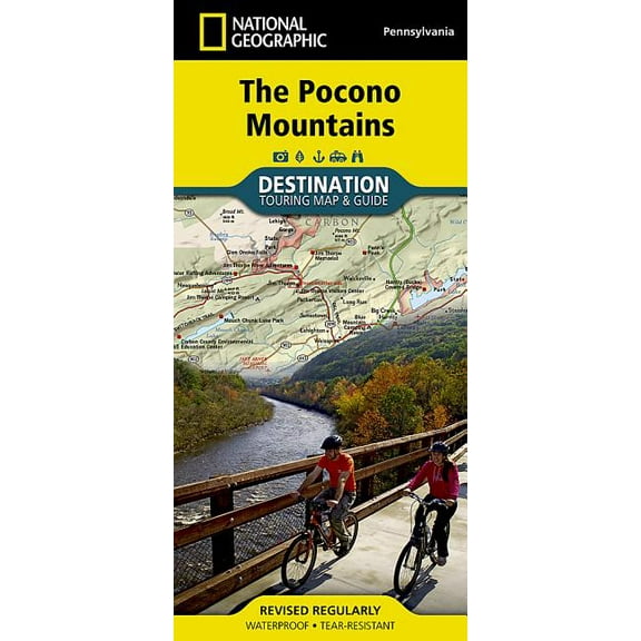 National Geographic Destination Map Pocono Mountains Map, (Paperback)