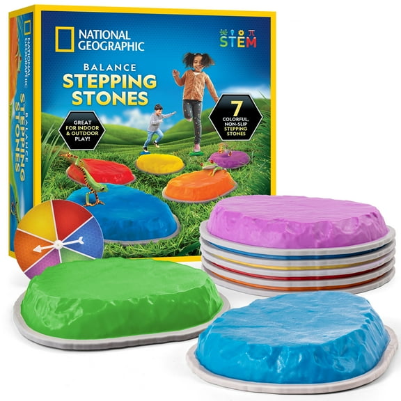National Geographic Durable, Non-Slip Stepping Stones for Unisex Children