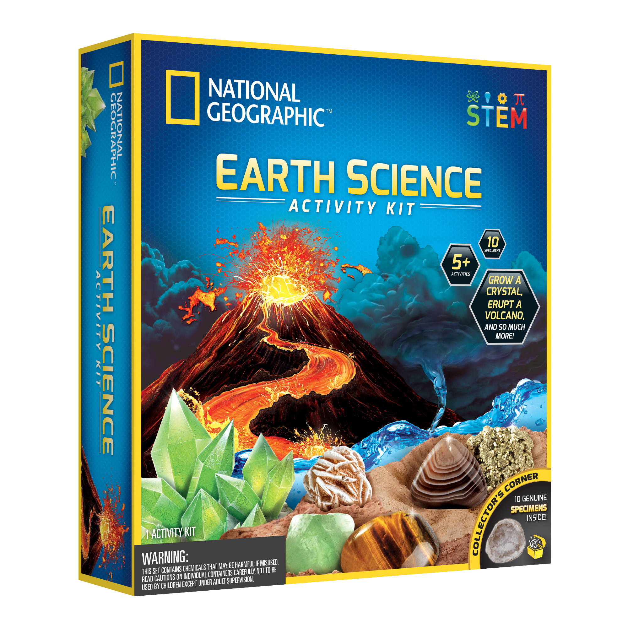 National Geographic Earth Science Activity Kit with STEM Experiments for Children 8 Years and up - image 1 of 6