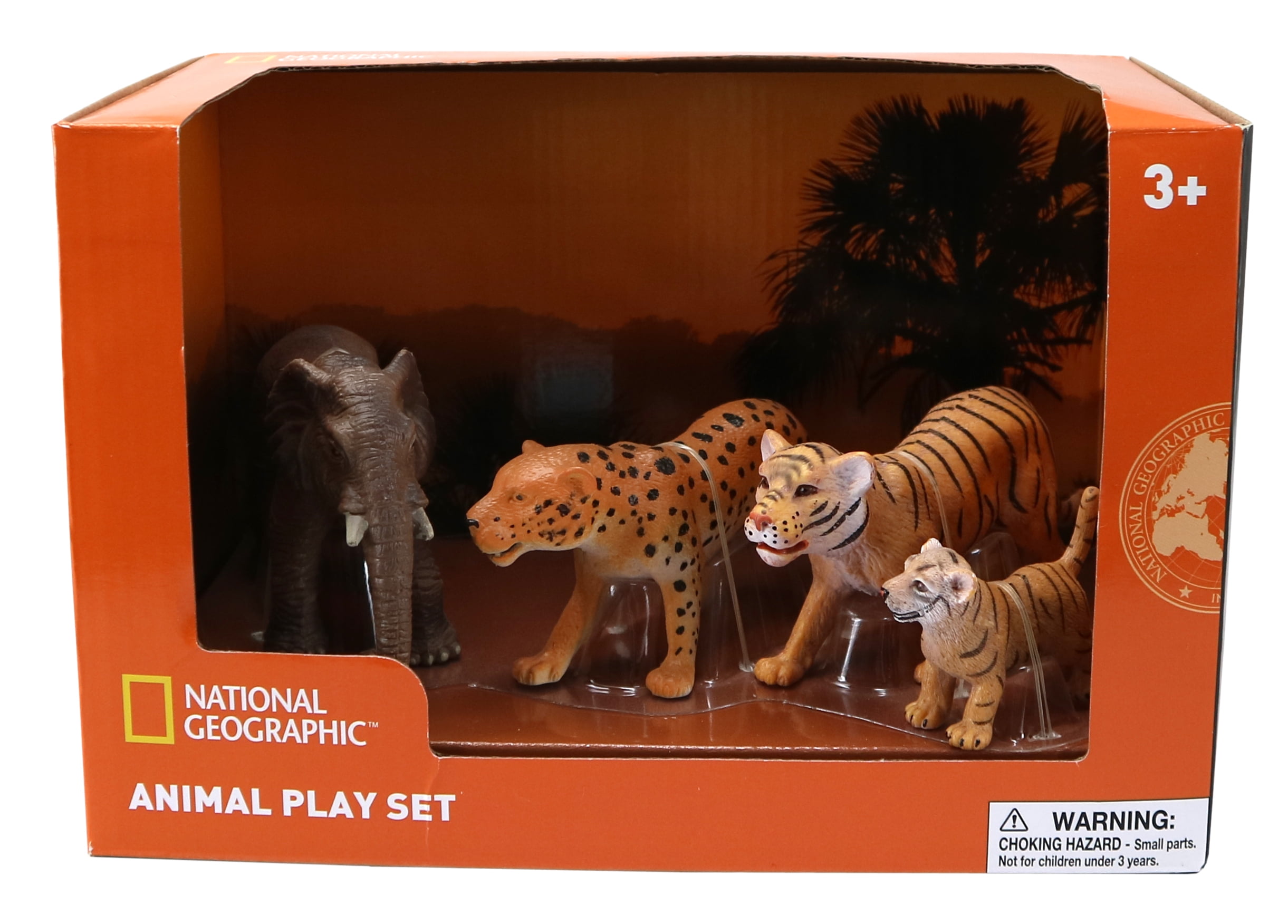 National Geographic Miniature Animal Figurines, 4 Pieces