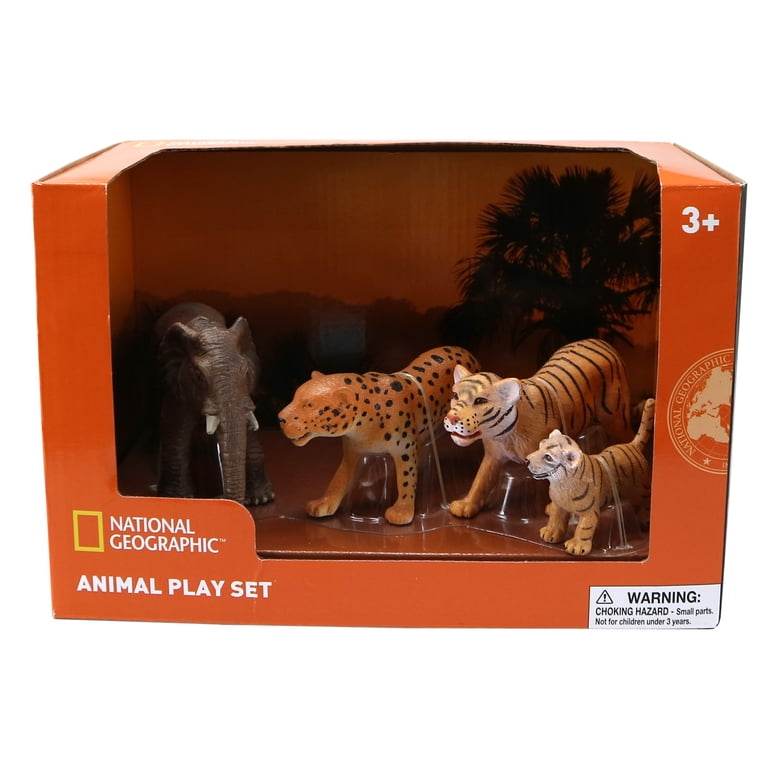 National Geographic Miniature Animal Figurines, 4 Pieces