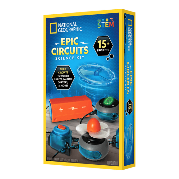 National Geographic Epic Circuit Science Kit for STEM Learning Ages 8 and Over
