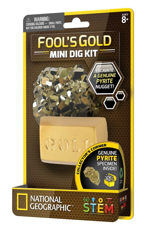 National Geographic Fool's Gold Mini Dig STEM Science Kit