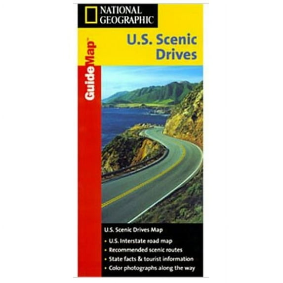 National Geographic GM00620510 Map of Scenic Drives USA