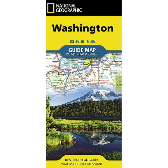 National Geographic Guide Map: Washington - Folded Map