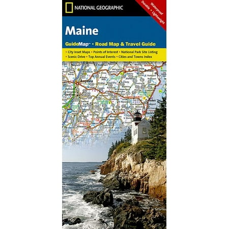 National Geographic GuideMaps: Maine - Folded Map