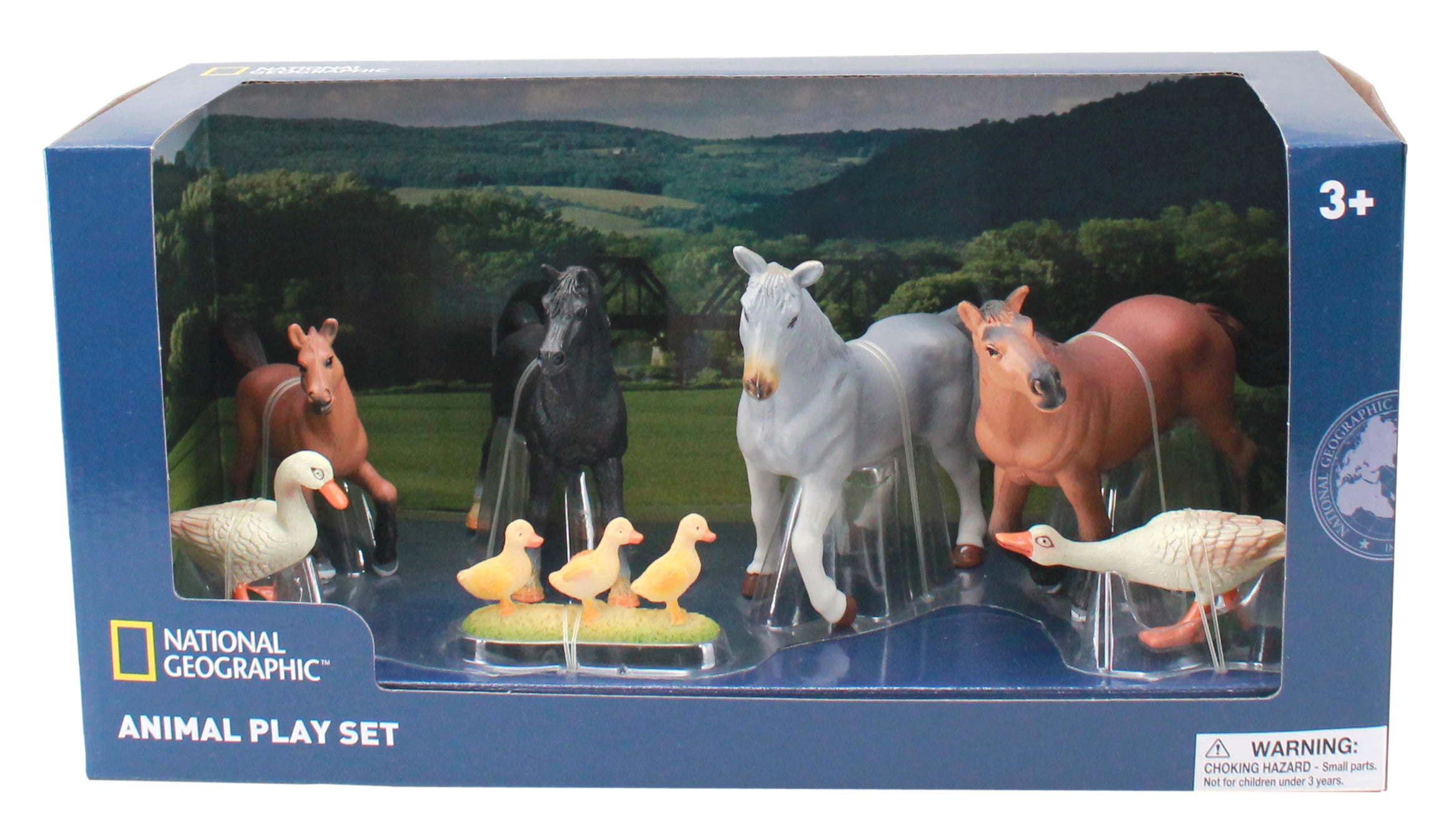 National Geographic Horses and Ducks Figurines, 7 Pieces