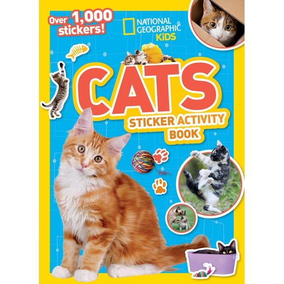 National Geographic Kids Cats Sticker Activity Book: Over 1,000 Stickers! (Paperback)