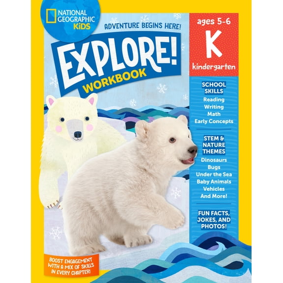 National Geographic Kids Explore! Workbook Kindergarten, (Paperback)