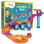 National Geographic Kids Junior Jumbo Marble Run   35-Piece Ball Drop Toy with Kid-Safe Balls