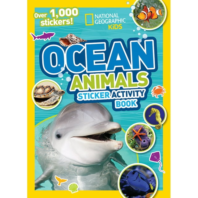 National Geographic Kids Ocean Animals Sticker Activity Book: Over