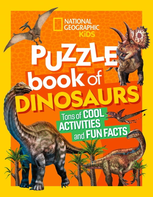 お得なセール情報 National Geographic Kids Puzzle Book of Dinosaurs 絵本・児童書
