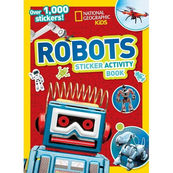 National Geographic Kids Robots Sticker Activity Book, (Hardcover)