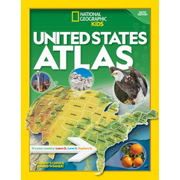 Pre-Owned National Geographic Kids U.S. Atlas 2020, 6th Edition (Library Binding) 1426338236 9781426338236