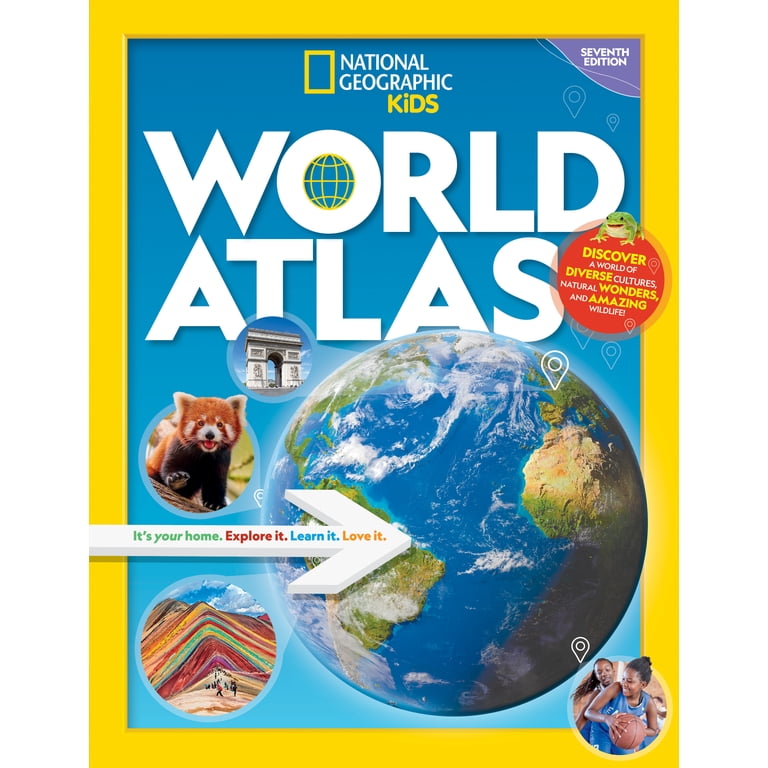 洋書 National Geographic Atlas of the World National Geographic Kids, World Atlas, 7th Edition - Walmart.com