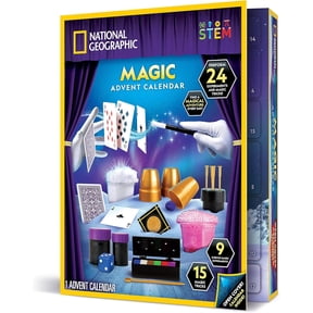 National Geographic Magic Advent Calendar 2024 - Kids Advent Calendar with 24 Magic Tricks & Science Experiments, Christmas Countdown Calendar, Christmas Toys, Advent Calendar Magic