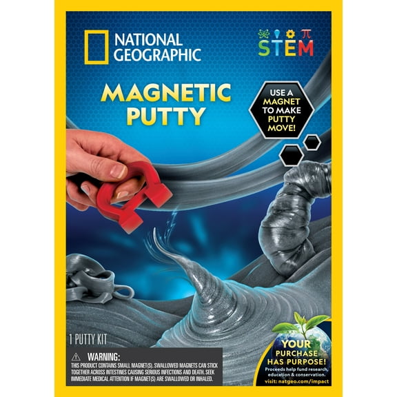 National Geographic Magnetic Putty Slime for Child 8 Years and up