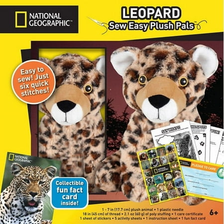 National Geographic Make And Play Plush Kit, Leopard