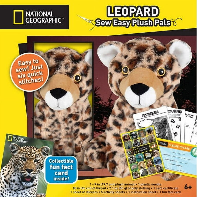 National Geographic Make And Play Plush Kit, Leopard - Walmart.com
