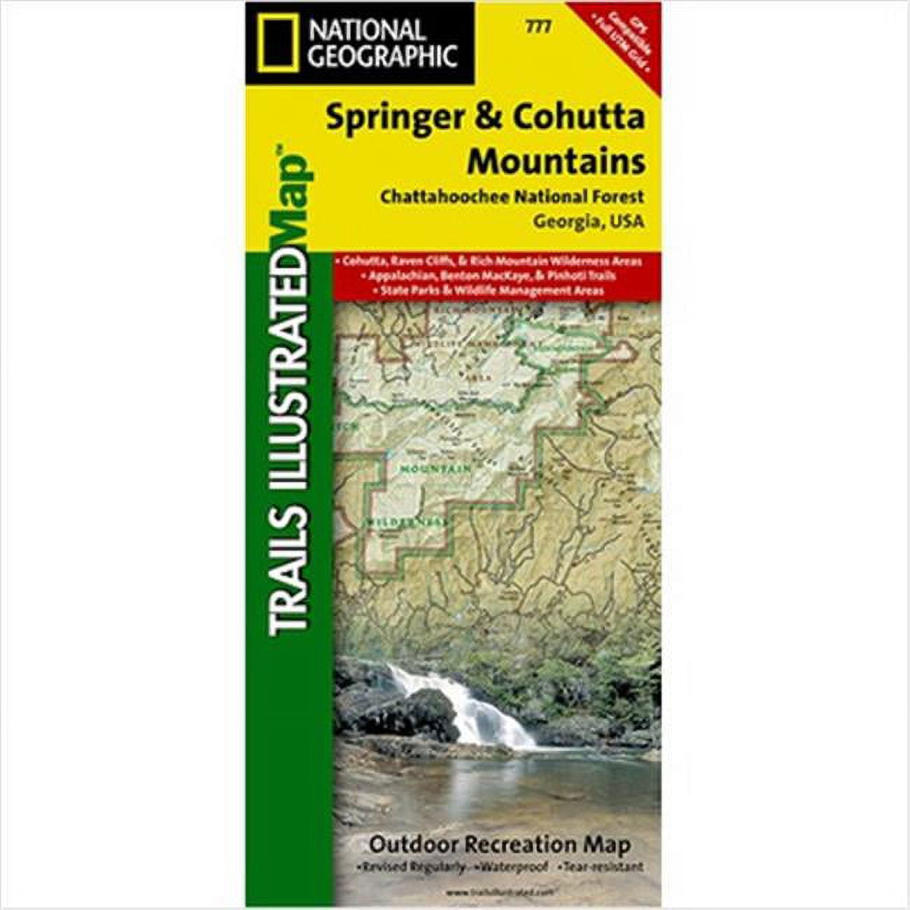 National Geographic Maps TI00000777 Springer and Cohutta Mountains Chattahoochee National Forest