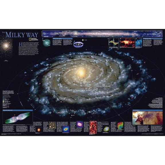 National Geographic Maps The Milky Way Poster Map
