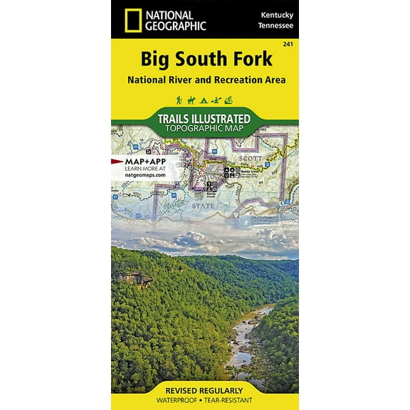 National Geographic Maps: Trails Illustrated: Big South Fork National River and Recreation Area - Folded Map