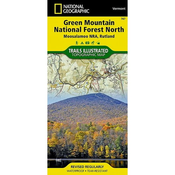 National Geographic Maps: Trails Illustrated: Green Mountain National Forest North [moosalamoo National Recreation Area, Rutland] - Folded Map