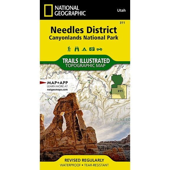 National Geographic Maps: Trails Illustrated: Needles District: Canyonlands National Park - Folded Map