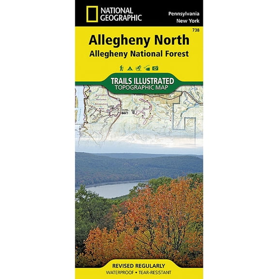 National Geographic Mid-Atlantic Map: Allegheny National Forest North #738 - Pennsylvania & Mid-Atlantic Region