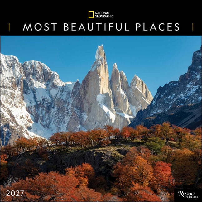 National Geographic: Most Beautiful Places 2027 Wall Calendar, (Paperback)