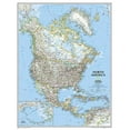 thumbnail image 1 of National Geographic: North America Classic Enlarged Wall Map - Laminated (35.75 X 46.25 Inches) (Other), 1 of 1
