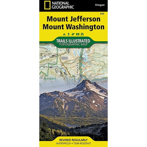 National Geographic Northwest Map Set: Mt. Jefferson & Mt. Washington #819 - Oregon Northwest