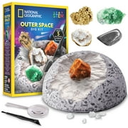 National Geographic Outer Space Dig Kit – Excavate 5 Real Rock & Gemstone Specimens